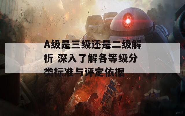 A级是三级还是二级解析 深入了解各等级分类标准与评定依据