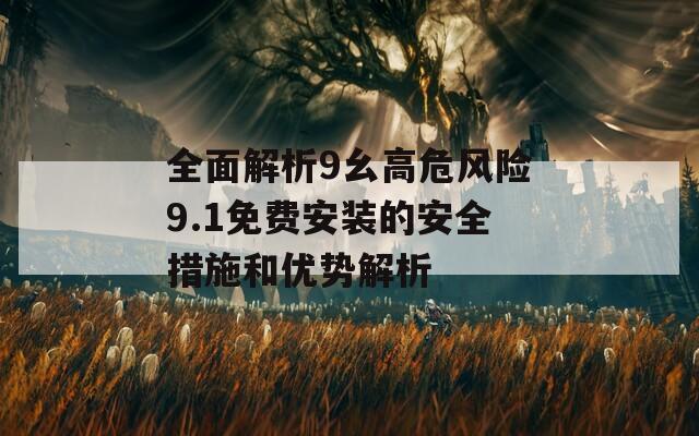 全面解析9幺高危风险9.1免费安装的安全措施和优势解析