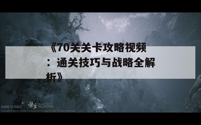 《70关关卡攻略视频：通关技巧与战略全解析》