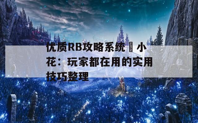 优质RB攻略系统寀小花：玩家都在用的实用技巧整理