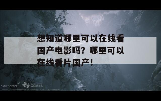 想知道哪里可以在线看国产电影吗？哪里可以在线看片国产！