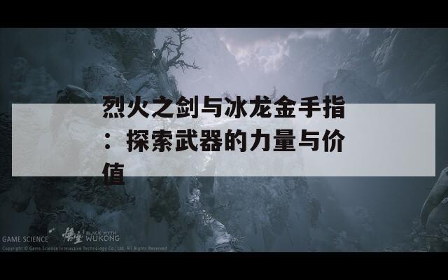 烈火之剑与冰龙金手指：探索武器的力量与价值