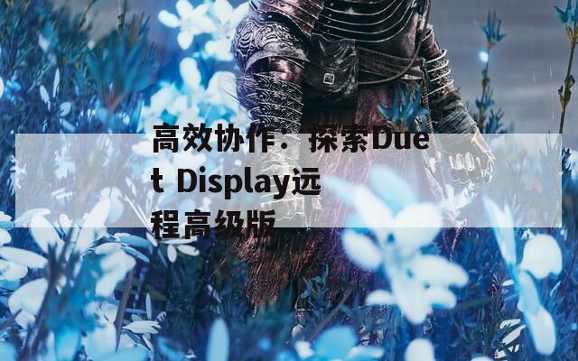 高效协作：探索Duet Display远程高级版