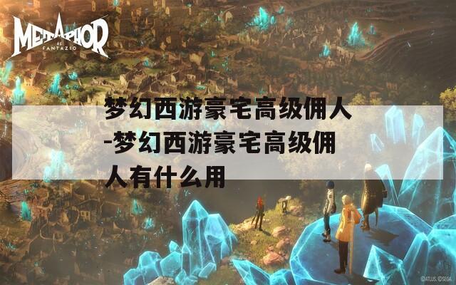 梦幻西游豪宅高级佣人-梦幻西游豪宅高级佣人有什么用