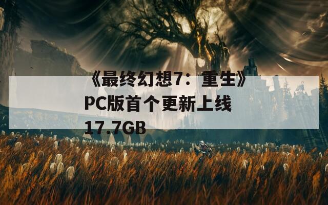 《最终幻想7：重生》PC版首个更新上线 17.7GB