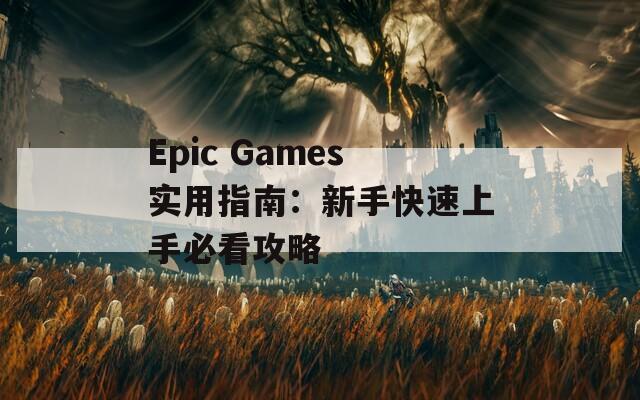 Epic Games实用指南：新手快速上手必看攻略